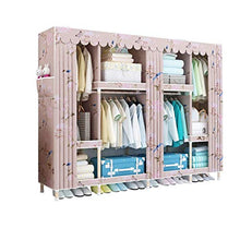 JFFFFWI Armadio assemblato Semplice Armadio in Legno massello 210 * 45 * 170cm (Colore: A)