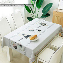 Traann Plastic Table Covers Wipe Clean, Square Wipe Clean Tablecloth Vinyl PVC Picnic cloth-90 * 137_J