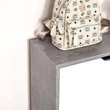 homcom Mobile Scarpiera Salvaspazio a 2 Ante per 8 Paia di Scarpe, Arredamento Moderno Grigio e Bianco, 62.5x26x81cm