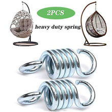 2 Pezzi Amaca Spring, Temprato Acciaio Zincato Estensione Molla per Appendere Amache e Dondoli, Reggisacco per Addestramento, 270 kg capacità per Pezzo
