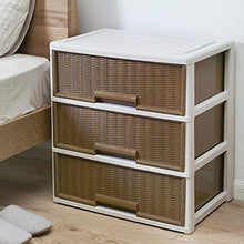 Wenzhihua Armadio per Organizer Portatile 3 cassetti Cassetti dell'organizzatore unità da Letto Governo di immagazzinaggio for Home Office Facile da Montare Extra Resistente e Resistente