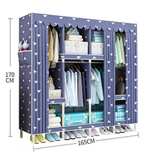 JFFFFWI Armadio Semplice assemblato in Legno Massiccio 165 * 45 * 170cm (Colore: C)