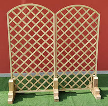 CABEX CO. s.r.l. – Piede Supporto Universale Struttura 90x90 Dimensioni CM. Base 60xH30 in Legno di Pino impregnato in Autoclave, per Grigliati, Frangivento e Pali. Modello [024]