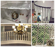 Rete Di Corda,Protezione Per La Sicurezza Della Scala Del Balcone Per Animali Da Compagnia Per Bambini,Rete Da Giardino Rete Da Carico Recinzione Per Ostacolo Rete Per Backstop,1*1m(3.3*3.3ft)