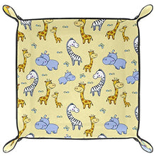 ASDFSD Carino Ippopotamo e giraffa Cassettiera organizer 20,5 x 20,5 cm, Carino ippopotamo e giraffa, 20.5x20.5cm