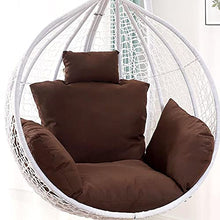 FYKJ Poltrona Sospesa, Cuscino per Sedia Sospesa in Rattan, Cuscino per Dondolo Universale Spesso Sfoderabile E Lavabile Grigio Chiaro