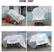 N / A Mobili Giardino copertine Impermeabile Esterna della Protezione Solare Teloni telone Panno Bianco Resistente all'abrasione Camion Isolato con asole Dimensioni 10 mobili da Coperchio (Colo.