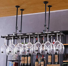 HZWLF Scaffale Decorativo per soffitto in Ferro da Appendere in Ferro Stile Semplice per Bar, ristoranti, cucine