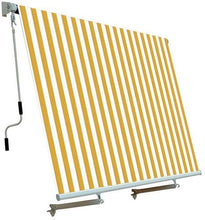 PAPILLON Tenda da sole per balcone con sistema a caduta BIANCO/GIALLO 250x250 cm