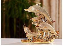 Yubingqin Nuovi Arredi for la casa Placca in Oro Placcato Oro Dolphin bay Love