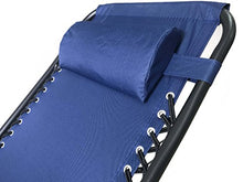 Poltrona Sedia Sdraio Pieghevole Reclinabile Lettino Relax Giardino Mare Esterno - colore blu