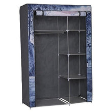 DGS Armadio-Guardaroba morbido, legno, grigio, L 105 x l x H 158