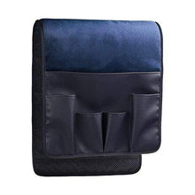 Wommty Blu Velluto Divano Sedia Braccioli Morbido Caddie Organizer per Telecomando, Telefono Cellulare, Libri, Riviste, Matita (Nero) - Arredi Casa