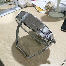 Specchio per il trucco Parete dello specchio LED dello specchio di bellezza ingrandimento 7x, pieghevole Vanity lampada a scomparsa girante 360 Funzione specchio da rasatura d'argento Specchio da at