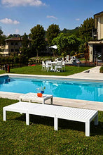 Dmora Lettino modulare da Esterno, Prendisole, Senza Cuscini, Made in Italy, 65x195x78cm, Color Bianco