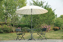 Angel Living® Ombrellone Rotondo Inclinabile in Alluminio da 250cm (Crema)