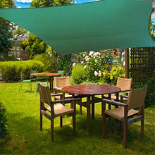 KAISUN Vela Parasole Rettangolare,Protezione Parasole e Anti UV,Impermeabile e Resistente,con La Corda,Tende da Sole per Giardino Balcone Terrazza (2 X 5 m,Blu)