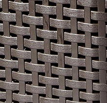 Curver 206313 Style - Cassettiera in polipropilene, aspetto in vimini, 3 x 14 L