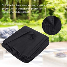 Nimomo NIMOA Sacco portaoggetti per Cuscino: Grande Borsa portaoggetti per Cuscini per mobili da Esterno, Organizer da Giardino Impermeabile alla Polvere(S-Nero)