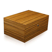 MH Scatola per sigari Cigar Box, Cigar Humidor Humidor, Legno di Cedro Cigar Box con igrometro elettronico può Tenere 150 Scatola (Size : 26.7x25.5x16.5cm)