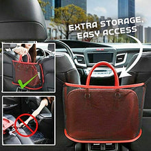 Car Net Pocket Handbag Holder Organizer Seat Side Storage Mesh Net Bag Advanced Black