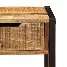 E E-NICES Credenza con 3 Cassetti 110x35x75 cm Legno Massello di Mango