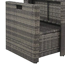 vidaXL Set Divani da Giardino 6 pz con Cuscini Polyrattan Grigio Sofa Esterni