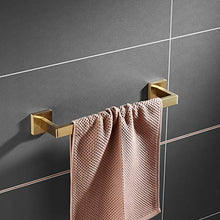 Portasciugamani da parete color oro spazzolato porta asciugamani (40 cm).