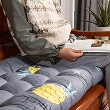 Dieluny, cuscino per panca da giardino, per esterni e interni, con imbottitura in papasan, cuscini per sedia a dondolo, spessi e trapuntati, 43 x 160 cm