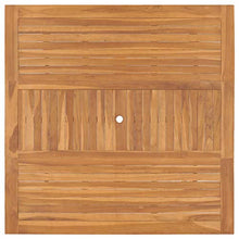 BIGTO - Tavolo da pranzo da giardino in legno massello di teak, decorazione bistrot 150 x 150 x 76 cm