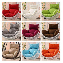 HYCy Cuscini da Esterno per sedie da Giardino Cuscini per Sedia Relax sospesi, Sedia a Dondolo in Rattan da Giardino Cuscino per Sedia a Uovo/Fodera-Cuscini per Sedia a Sdraio Rossi (Colore: Rosso)