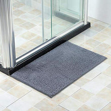 Tappeto Tappetino da bagno Facile da pulire Set da bagno in due pezzi rettangolare a forma di U per la casa per la cucina(Dark gray)