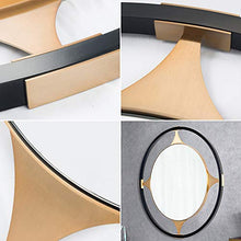 Metallo Parete Specchio, Rotonde Moderna Specchi da Bagno, Ingresso Specchio Decorativo, Vanità Specchio per Il Trucco, per Dressing Table Soggiorno Camera da Letto