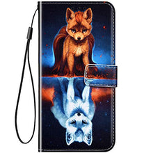 Saceebe Compatibile con Galaxy S20 Custodia pelle Cover a libro PU Wallet Flip Case Pelle Cover [Custodia in pelle Dipinto con cordino] Portafoglio Custodia Morbido,volpe