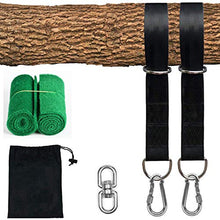 LEERAIN Swing Strap Kit Tracolla Regolabile + Moschettone da 300 lbs + Gancio Swing per un'installazione rapida e semplice di Tree Swing