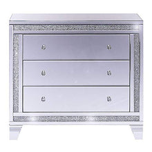 Beliani Credenza Moderna Specchiata Glam 3 Cassetti Effetto Diamante Contay