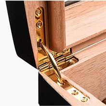 SCDZS Glass Window Trasparente Cigar Box - igrometro e umidificatore Transparent Glass Window Cigar Box Valigia Cigar Box Portatile
