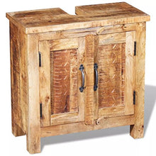 GoodWork4UEu Armadietto da Bagno Vanity con Specchio Legno Massello di Mango Arredamento Set di mobili Set di mobili per Bagno