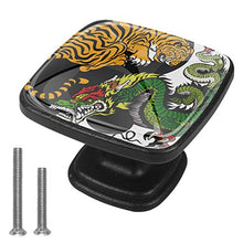 Dragon Tiger Pomelli per Porta Set di 4 Pomelli per Mobili Manopole per Cassetti Cucina Armadio Vetro