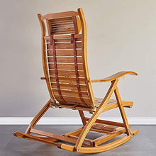 Iyom Zero Gravity, Sedie a Sdraio, Sedia da Campeggio, Lettino Prendisole, Sedia a Dondolo Pieghevole in Legno Balcone Sedia con Schienale Regolabile in bambù con poggiatesta e Massaggio ai Piedi