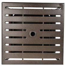 Outsunny Tavolo da Giardino con Foro per Ombrellone e Cesta Inferiore in Rattan PE e Acciaio, 55.5x55.5x46cm Marrone