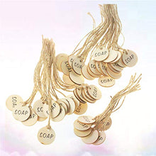 Cabilock 50 Pezzi Etichette per Vino in Legno Etichette per Bottiglie di Vino Decorative Etichette Regalo Rotonde per Decorazioni Fai-da-Te Decorazioni per Feste di Compleanno per Matrimoni (Beige)