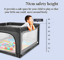 Scatola da gioco portatile assemblata per bambini Scatola da gioco con tappetino e sfere, gioco per bambini di sicurezza Playard per bambini/bambini/bambini, altezza 70 cm