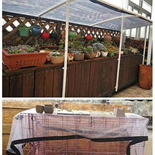 ZXHQ Telone Impermeabile Trasparente 2x4m, Teloni Impermeabili Occhiellati Trasparenti, Telo di Protezione Trasparente Telone Multiuso A Prova Vento per Carport Serra Balcone