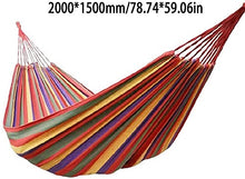 Outdoor Single Double Canvas Amaca Camera da letto Portatile per interni ed esterni Corda per uso domestico Amaca Altalena Camera da letto per studenti - Rosso - M