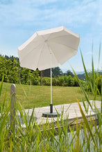 Schneider Ombrellone Ibiza, Natura, ca. 200 cm Ø, 8 componenti, Rotondo