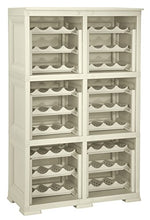 Tontarelli S.p.A. SCAFFALE P.Bottiglie, 72 Bot. Angora Mobile Contenitore, 79x42.5x125 cm