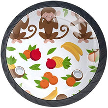 Scimmia Pomelli per Porta Set di 4 Pomelli per Mobili Manopole per Cassetti Cucina Armadio Vetro