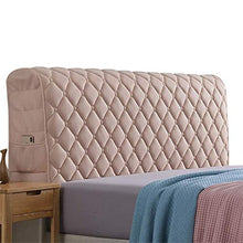 Komoso - Coprimaterasso elasticizzato per letto e testiera, in tessuto, imbottito, anti collisione, 180 cm