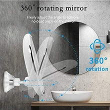 Specchio per vanità per Trucco 10x con Forti specchi da ingrandimento Portatile a Parete a Ventosa per Doccia da Bagno